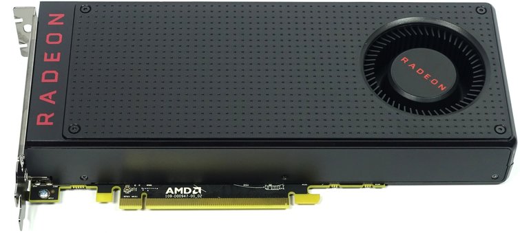 The original mother of all RX480 cards: the amD reference model