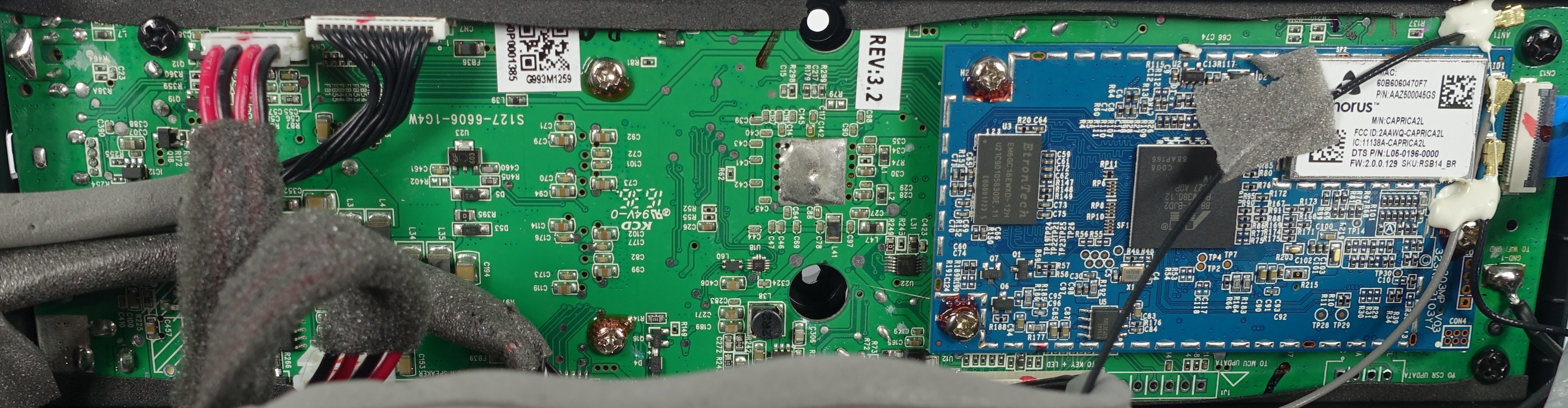 Amplifier board with Bluetooth module