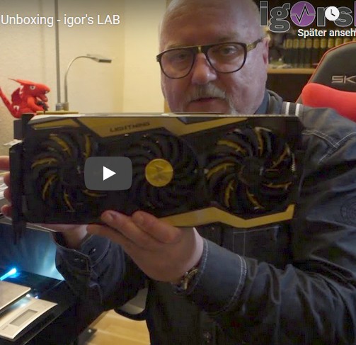 Unpacked and Balanced: MSI RTX 2080 Ti Lightning Z in Unboxing Video, igorsLAB
