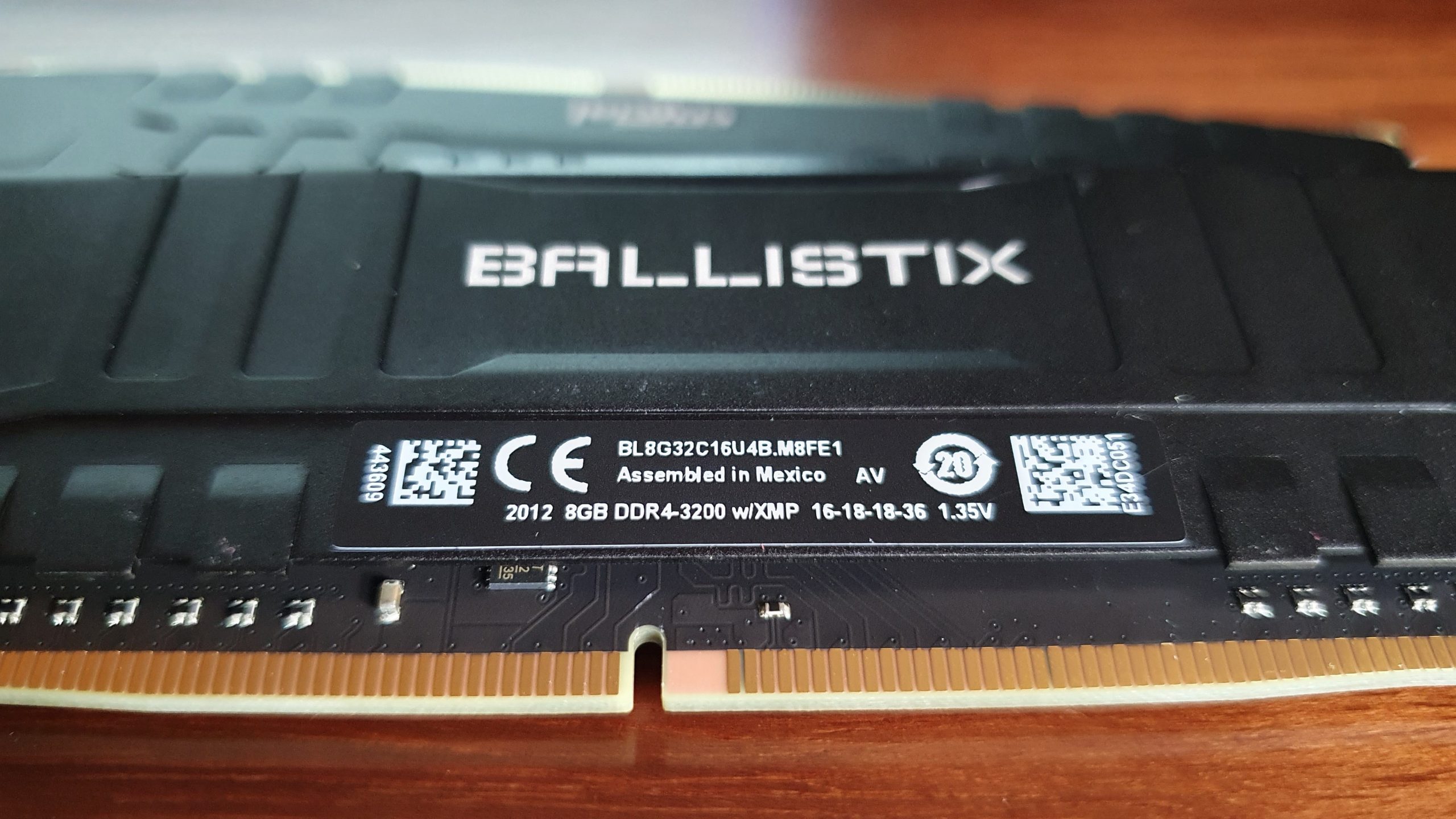 Crucial Ballistix 16GB (2 x 8GB) 3200MHz UDIMM DDR4 RAM Module  (BL8G32C16U4B)