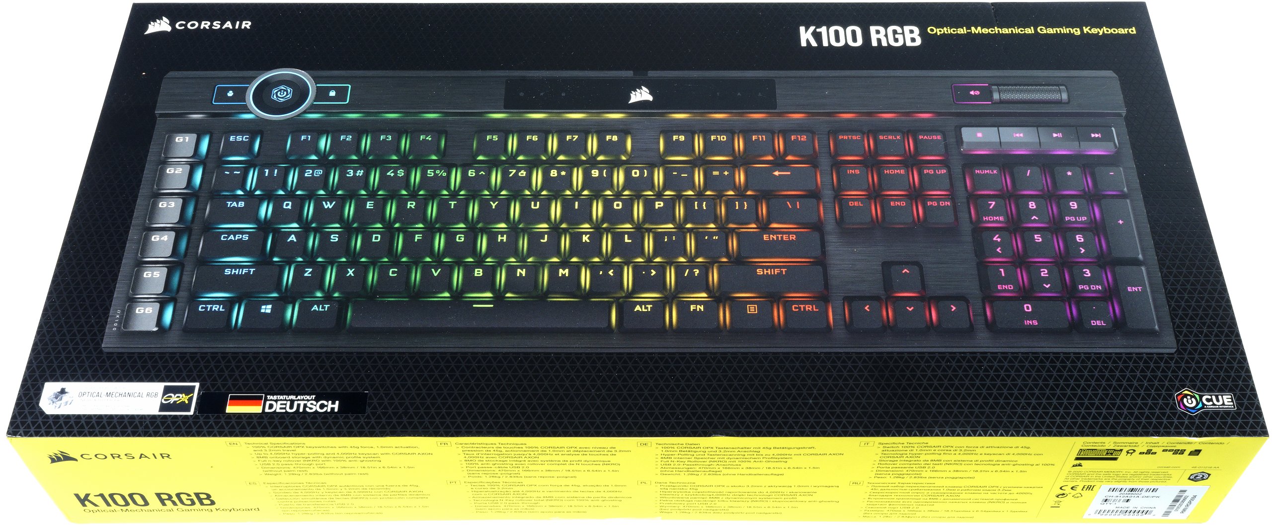 Corsair K100 RGB Keyboard Review - noble flagship with new OPX