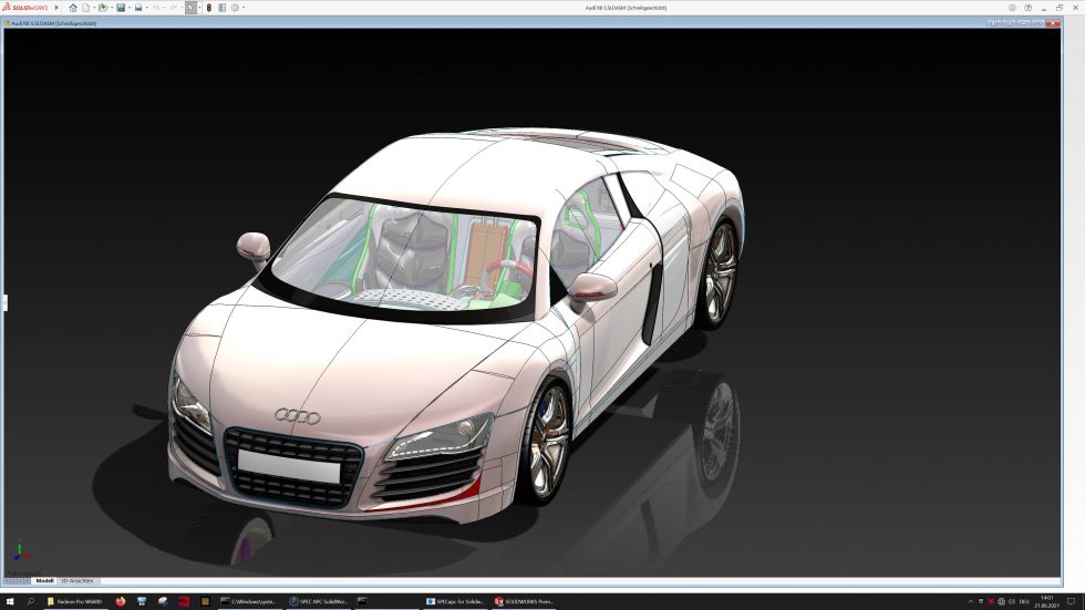 Audi R8 S.SLDASMShadedWithEdges_RealView_Shadow_AO