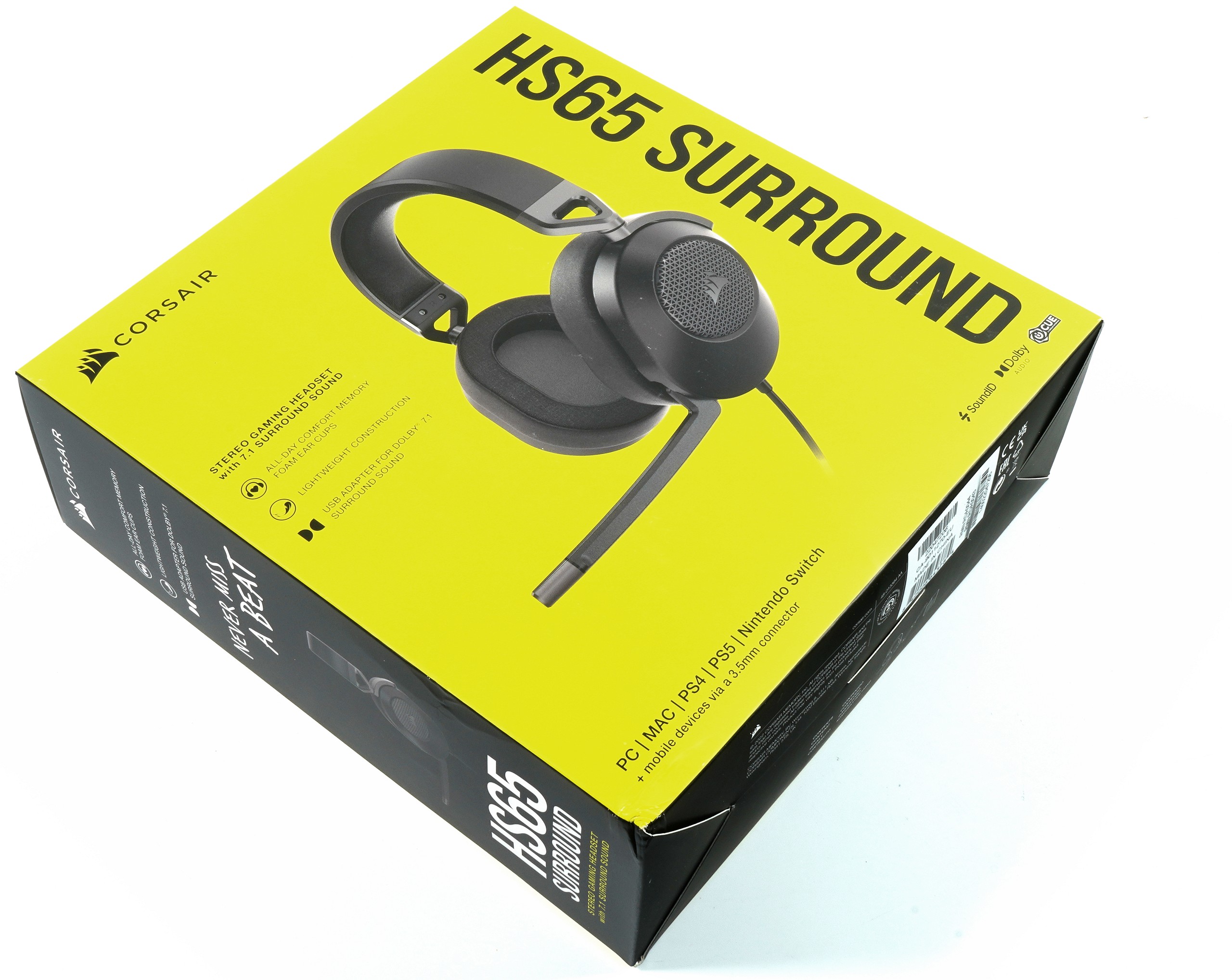 Brood band rekruut CORSAIR HS65 Surround Gaming Headset Review - Visually and haptically solid  with a slight weaknesses in the acoustic finish | igor'sLAB